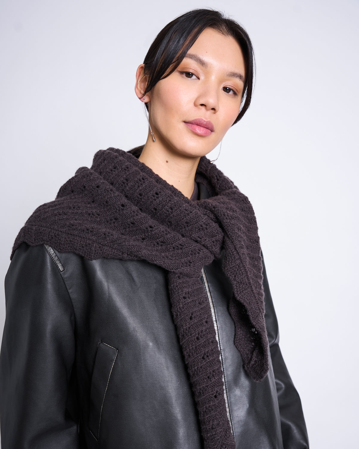 LAMBSWOOL TRIANGLE SCARF ELVA - verschiedene Farben