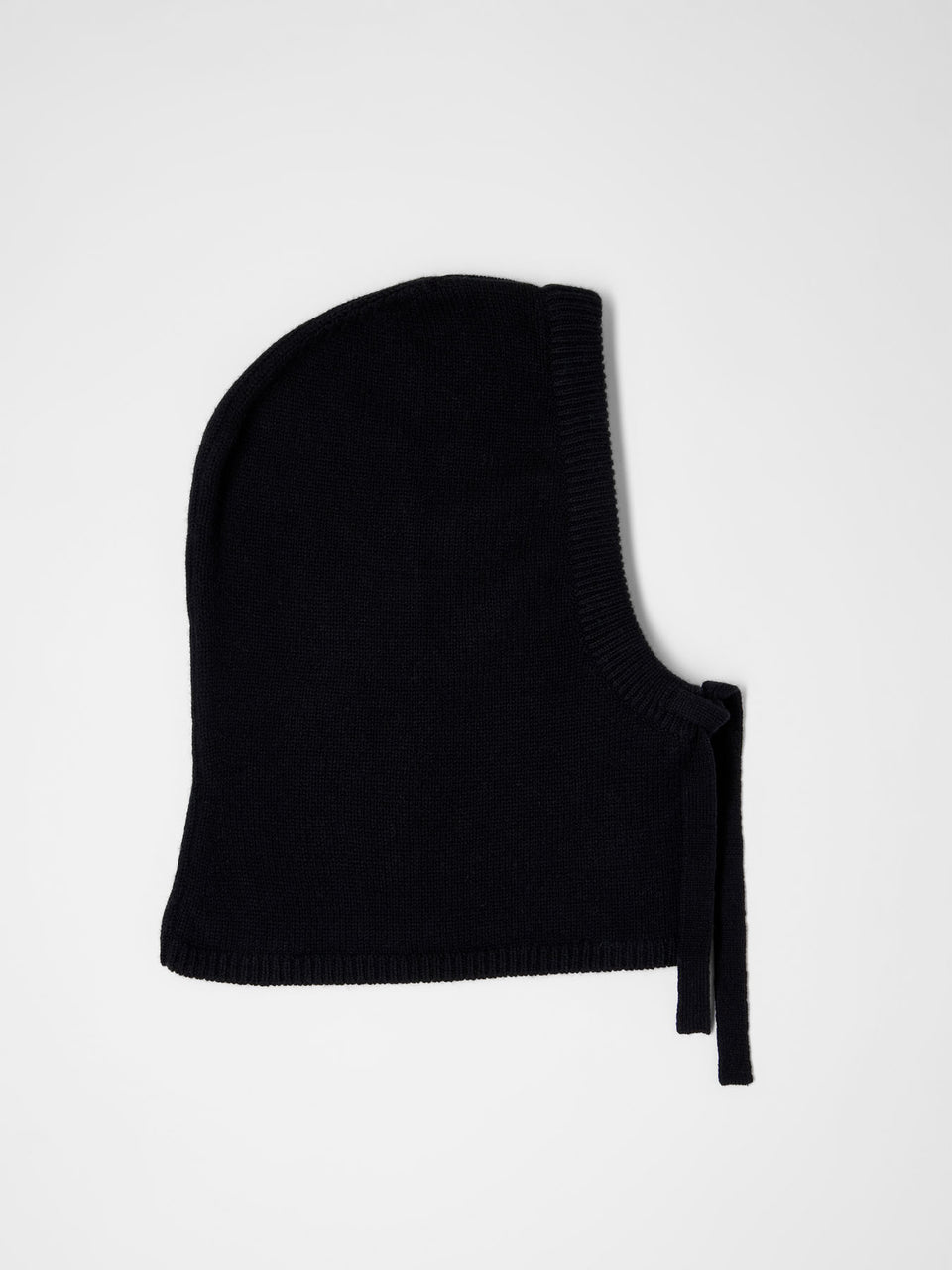 Balaklava (GOTS) aus Bio-Schurwolle und Bio-Baumwolle - black