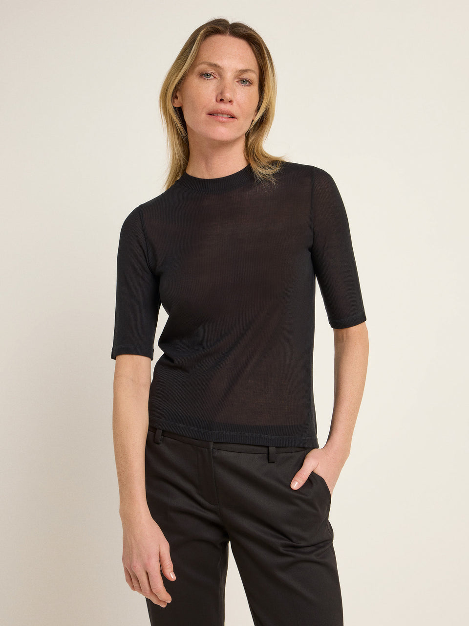 STEHKRAGENSHIRT aus TENCEL™ Lyocell