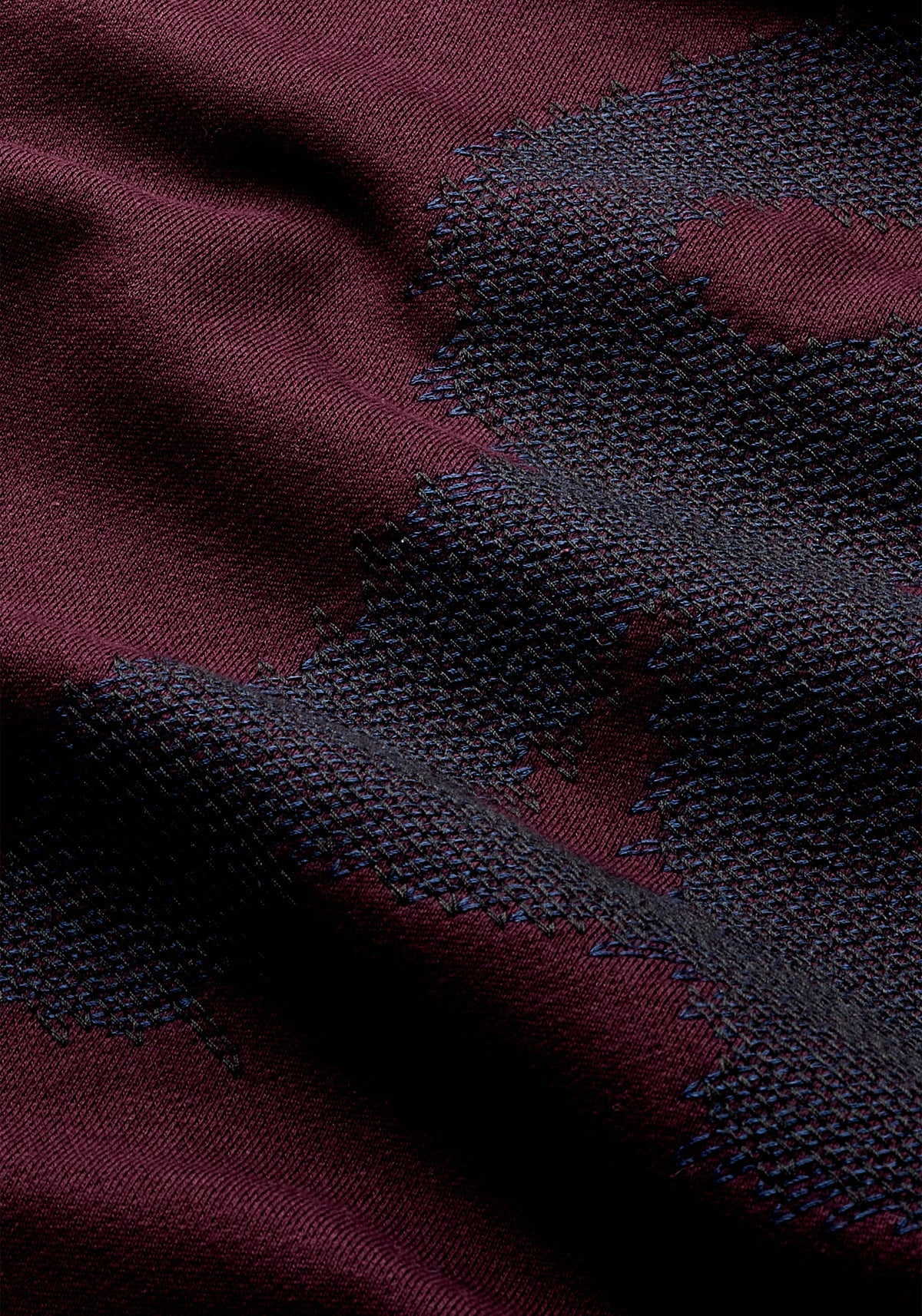 Sweatshirt EMAAL Å ZICK ZACK - dark cranberry