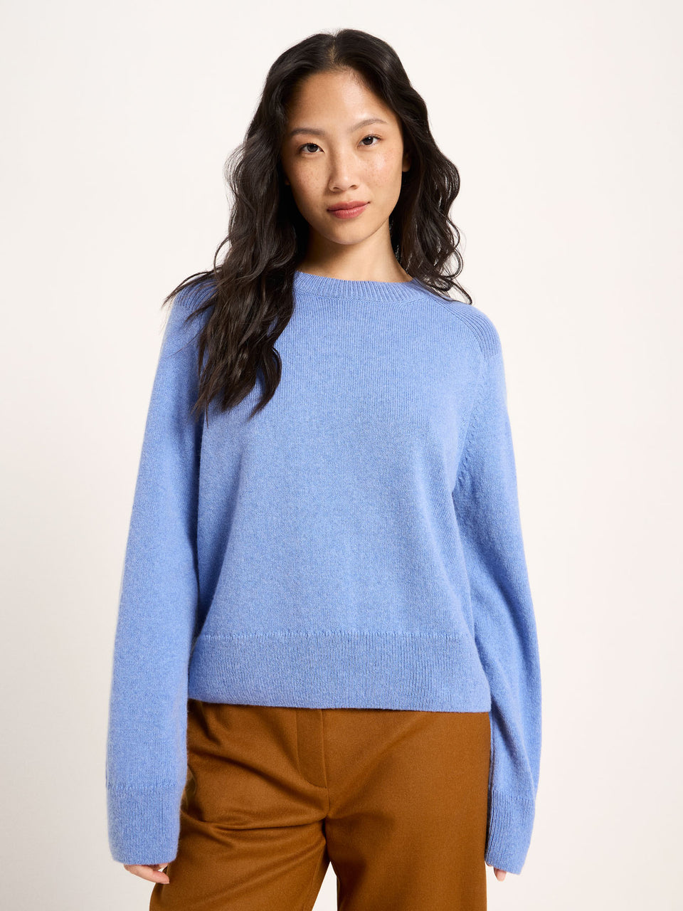 Cropped Pullover (GOTS) aus Bio-Schurwolle und Bio-Baumwolle - diverse Farben