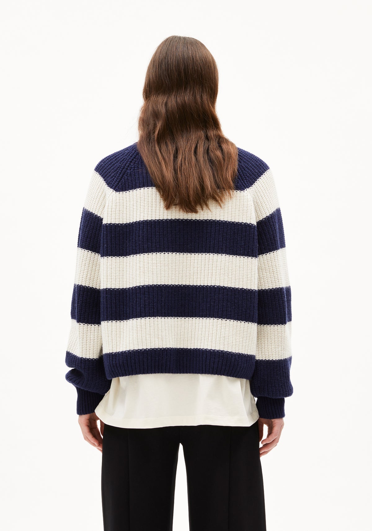 Pullover KAAGI STRIPES - tinted navy