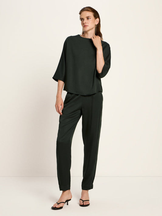 3/4 ARM BLUSE (TENCEL™) - forest