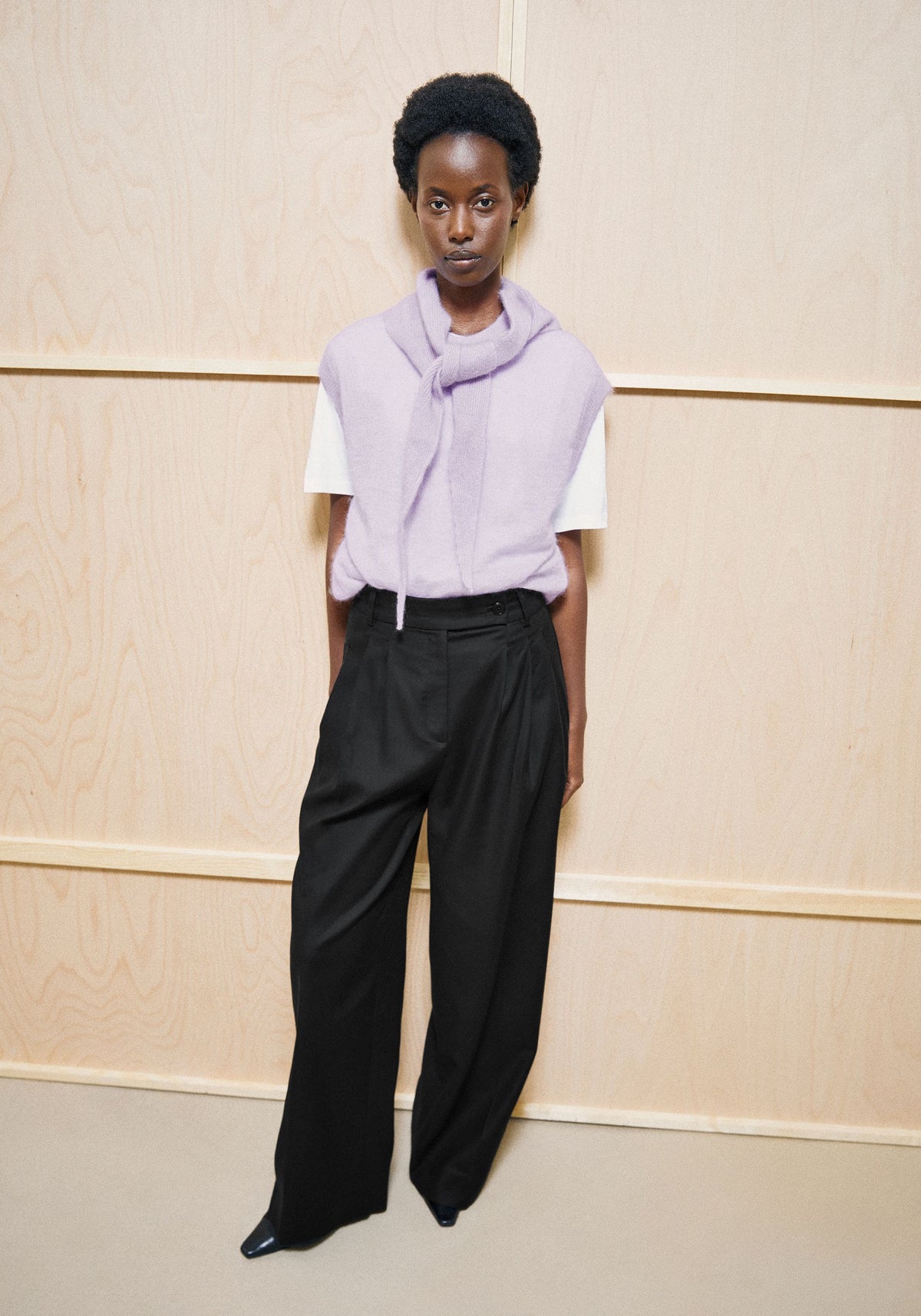 Pullunder MOHAIR BLEND KNIT VEST - Moonlit Lilac