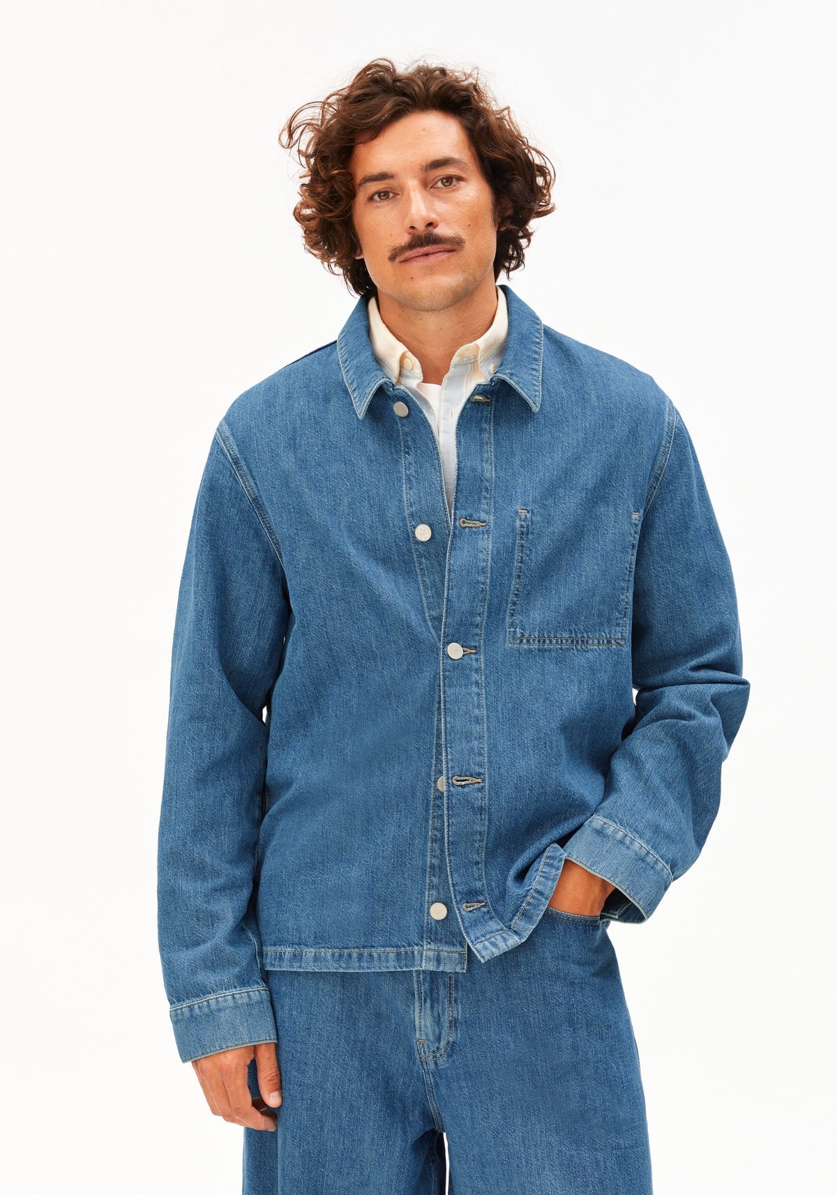 Jeansjacke LINEN BLEND LEINEN-MIX