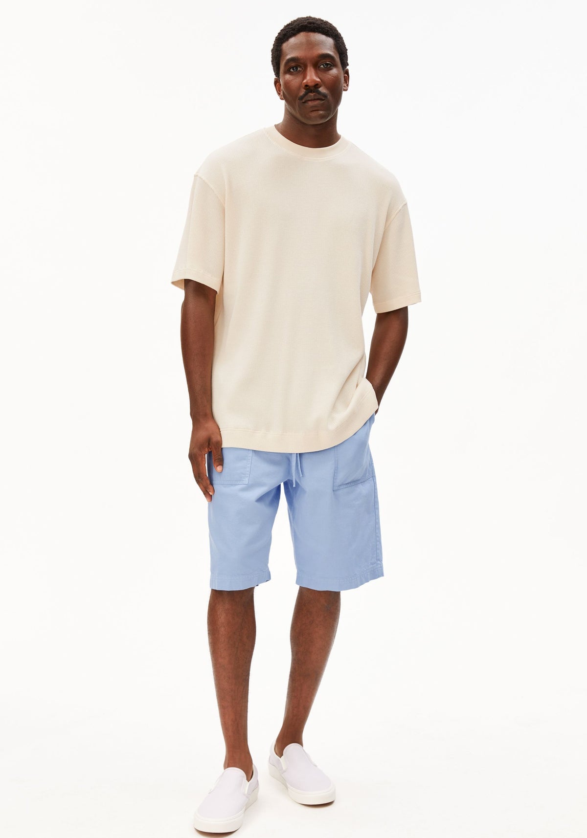 T-Shirt MAARKOS WAFFLE - pure