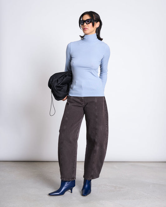 TENCEL™ LYOCELL RIB TURTLENECK MIO - verschiedene Farben