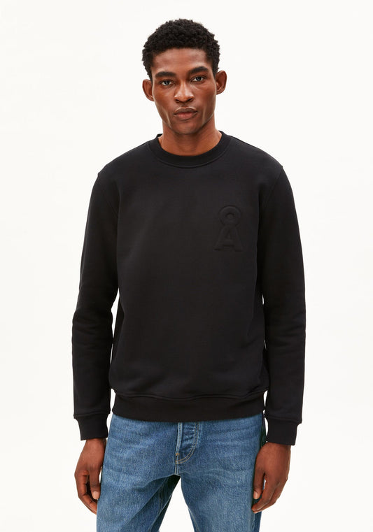BAUMWOLL-FLEECE-Sweatshirt LOGO - diverse Farben