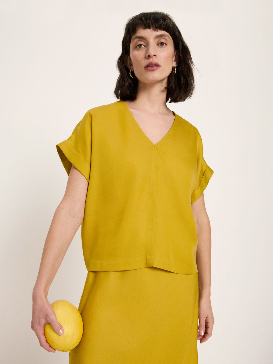 BLUSENSHIRT aus Tencel™ Lyocell - verschiedene Farben
