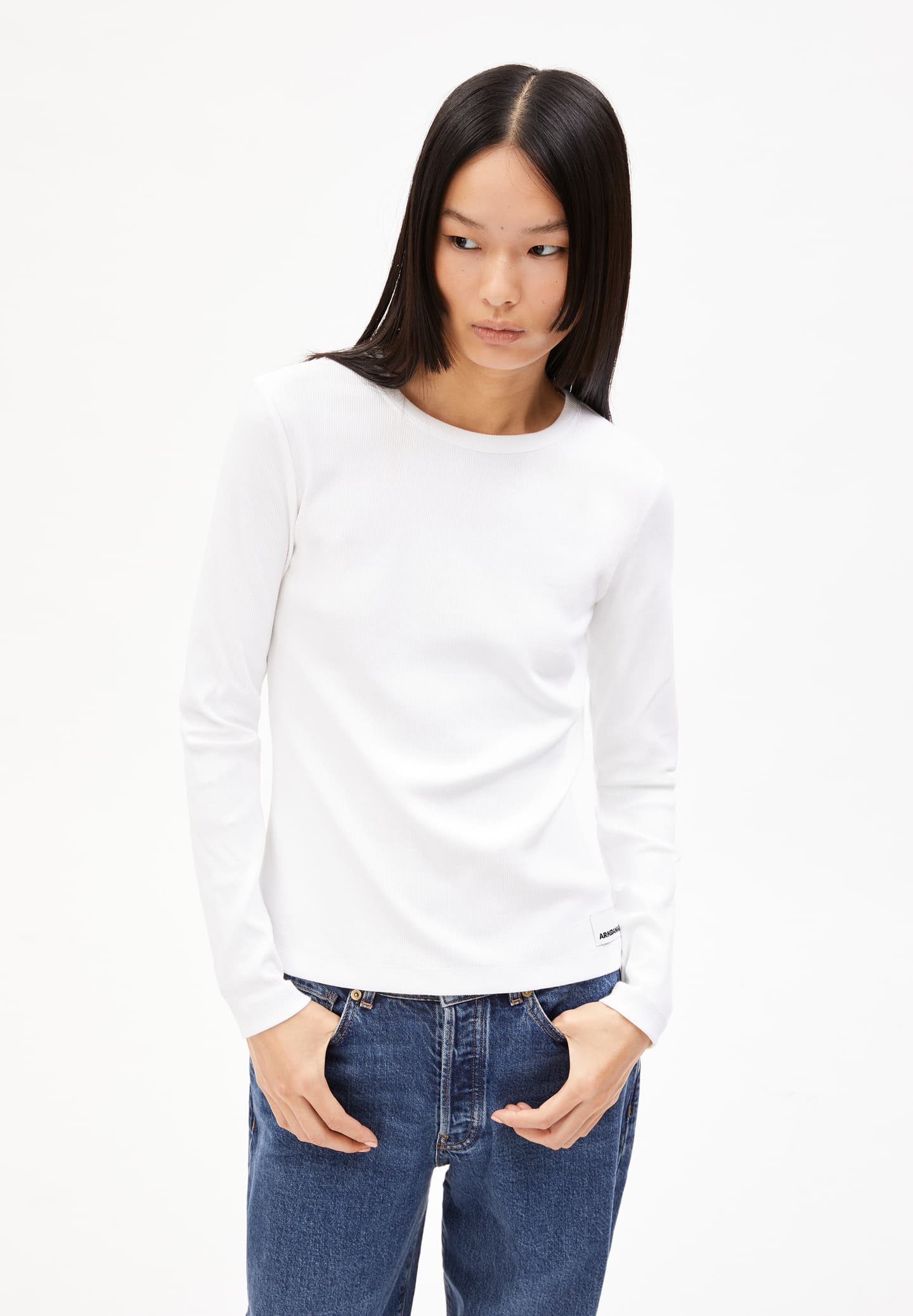 Ripp-Longsleeve JAALIA - diverse Farben