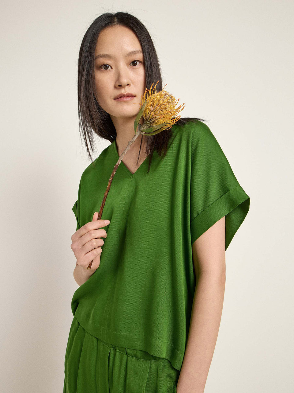 BLUSENSHIRT aus Tencel™ Lyocell - verschiedene Farben
