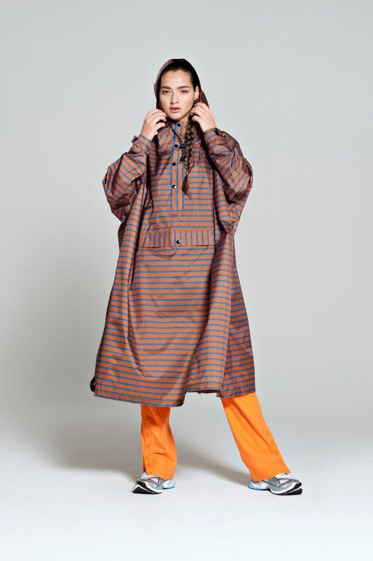 Breton Blue  - Regenponcho