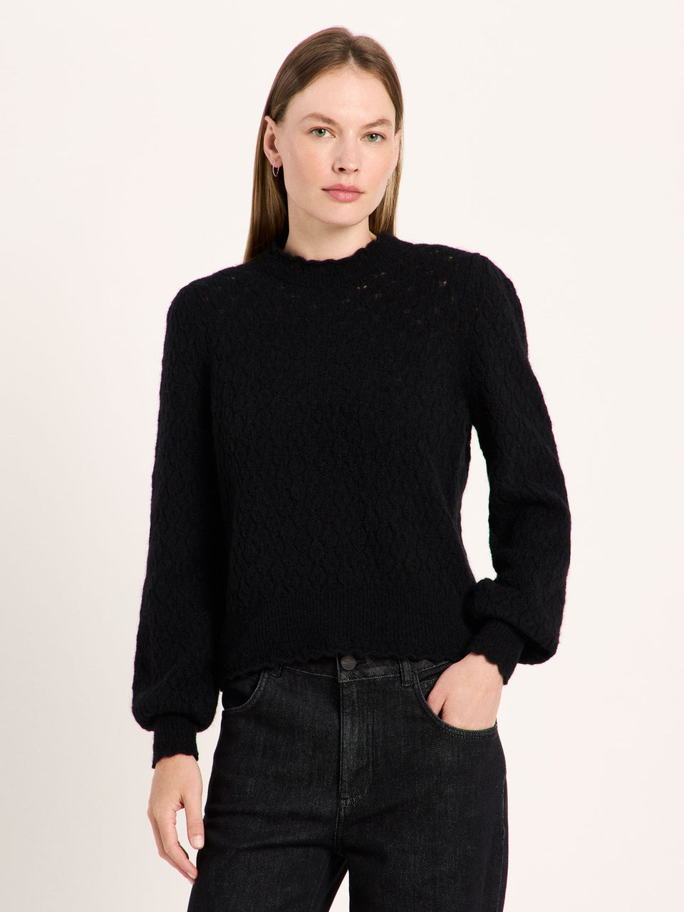 Ajour Pullover aus Alpakawolle und Schurwolle - verschiedene Farben