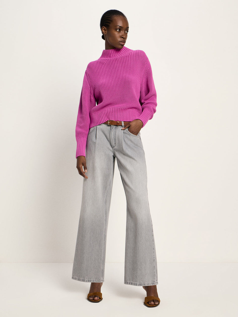 GROBSTRICKPULLOVER (GOTS) aus Bio-Baumwolle - diverse Farben