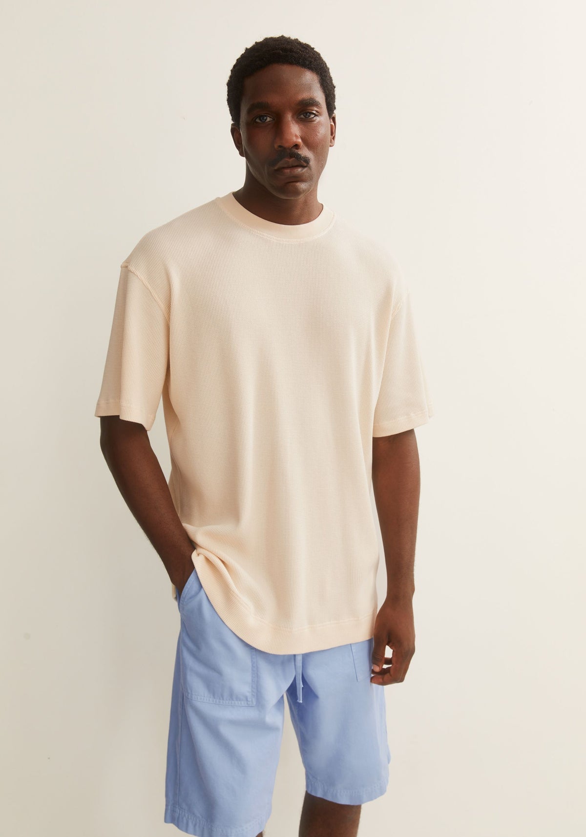 T-Shirt MAARKOS WAFFLE - pure