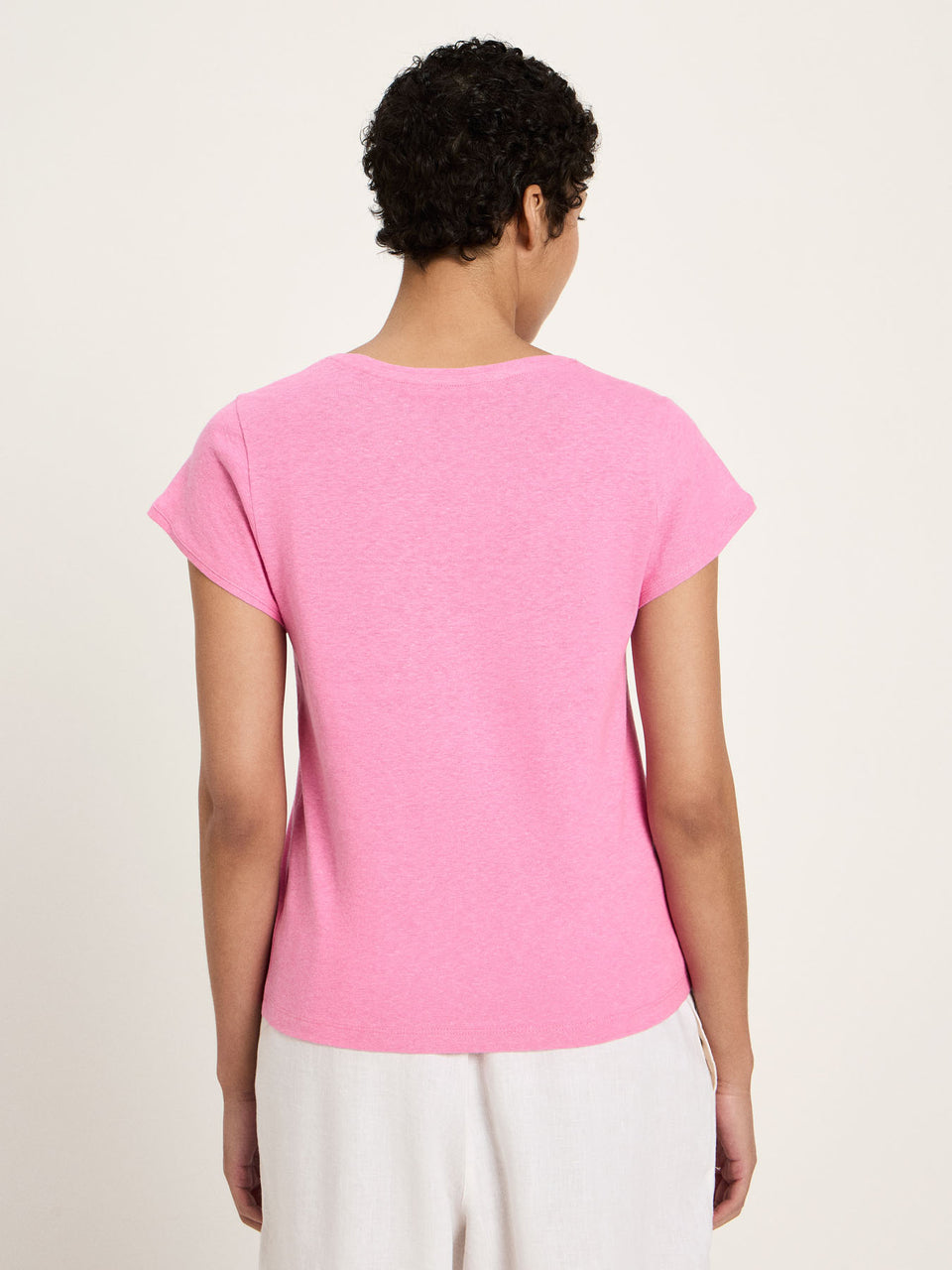 SHIRT mit tiefem Ausschnit (OCS) - bright orchid