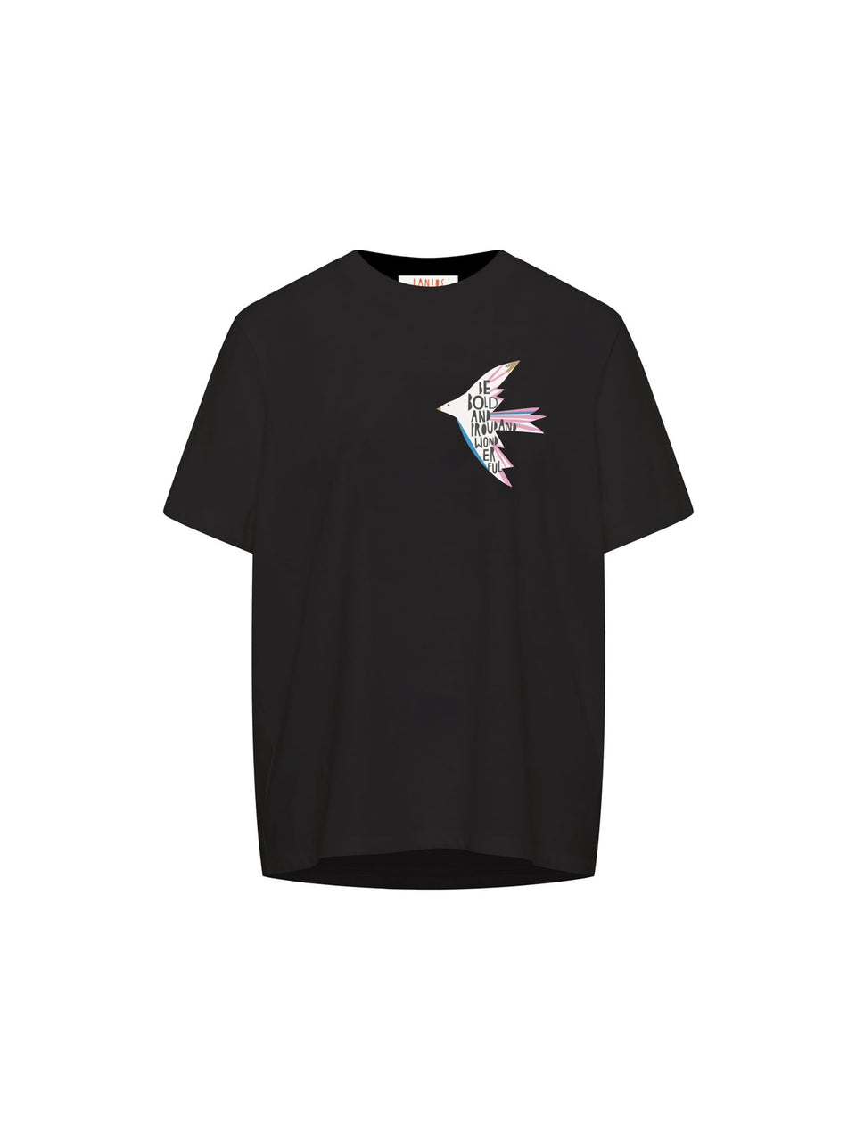 Statementshirt (GOTS) - Bird, black - {LANIUSxTCC}