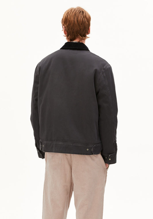 PADDED COTTON JACKET Bio-Baumwolle - dark steel