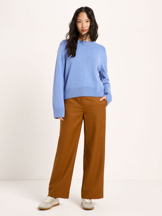 Cropped Pullover (GOTS) aus Bio-Schurwolle und Bio-Baumwolle - diverse Farben