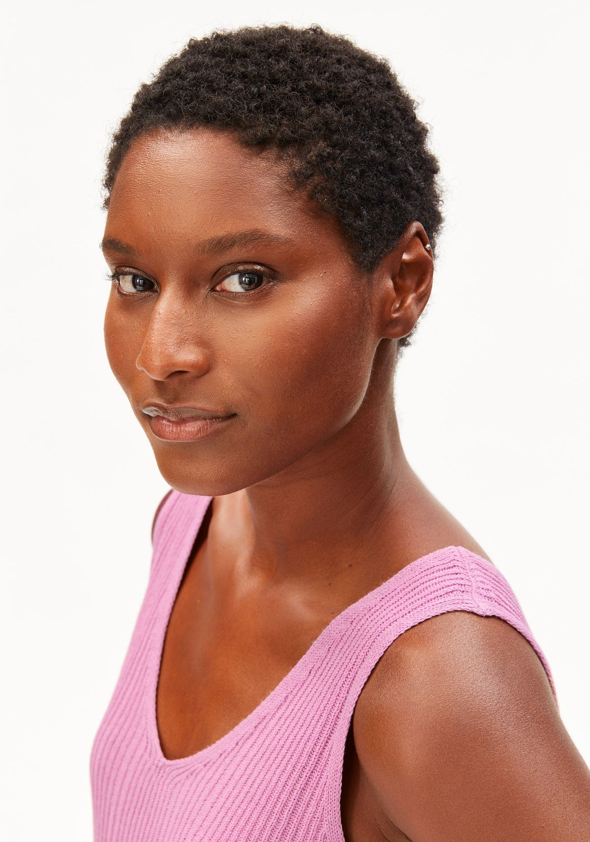 Stricktop LEINEN-MIX - washed berry