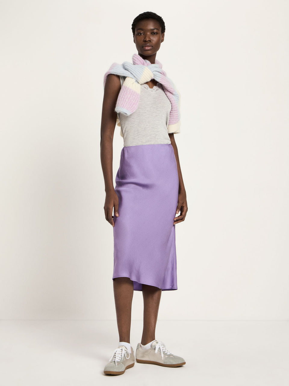 MIDIROCK aus Tencel™ Lyocell - purple haze