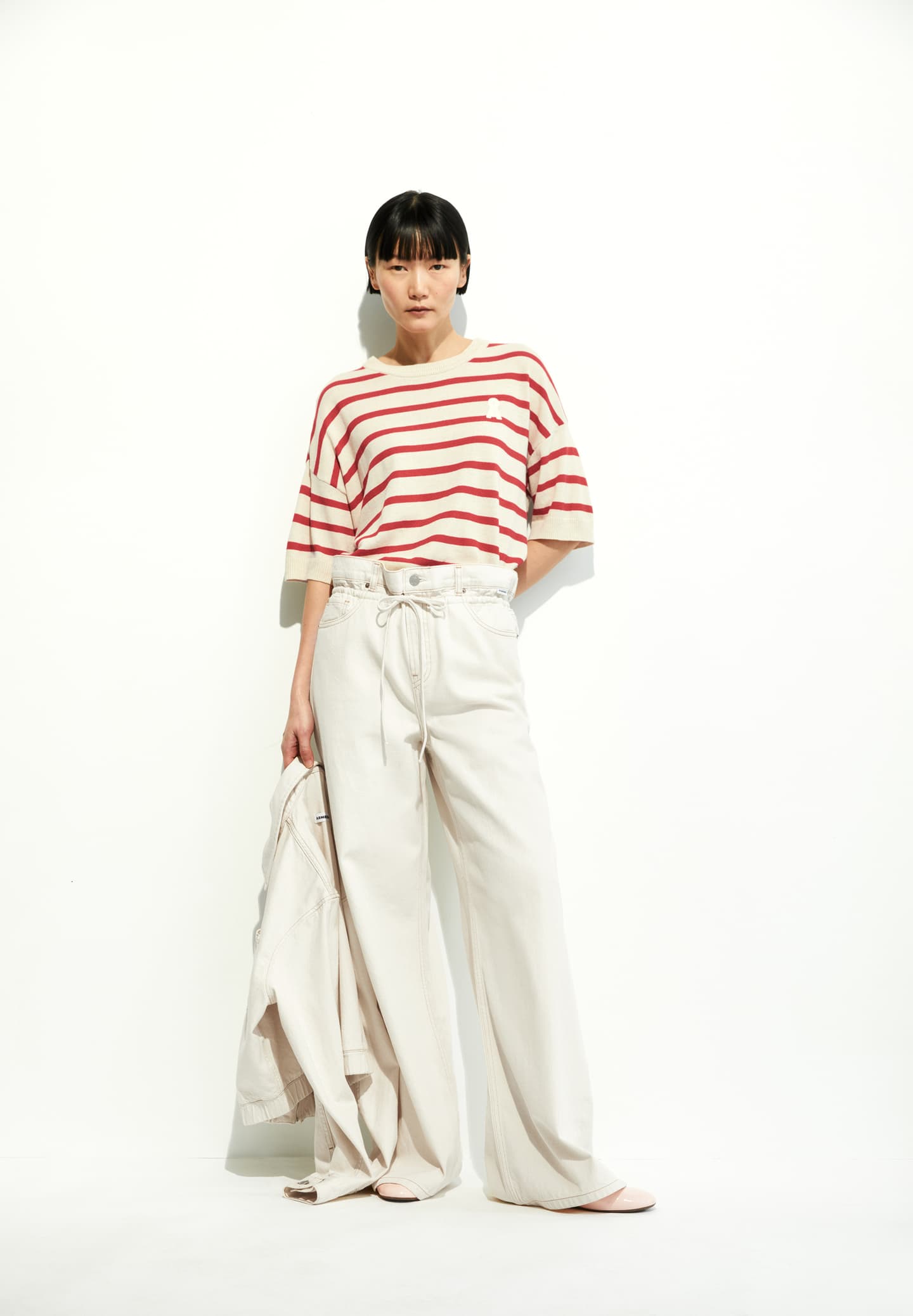 Strickshirt LIZAA LINO STRIPES - diverse Farben
