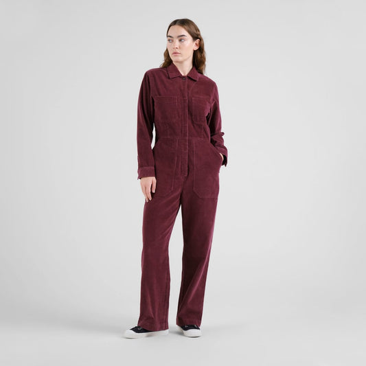 Overall Docksta Corduroy - Fig Red