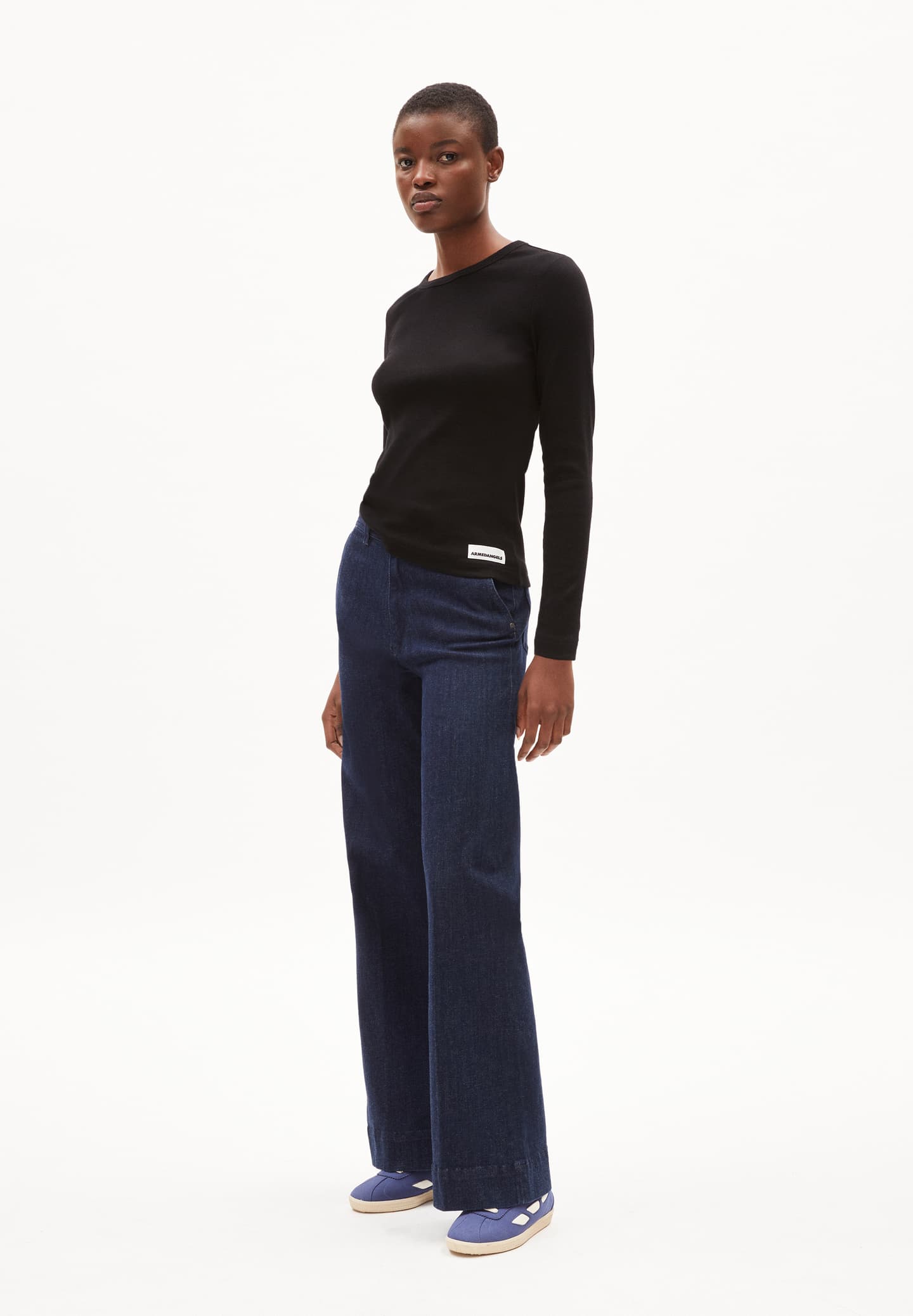 Ripp-Longsleeve JAALIA - diverse Farben