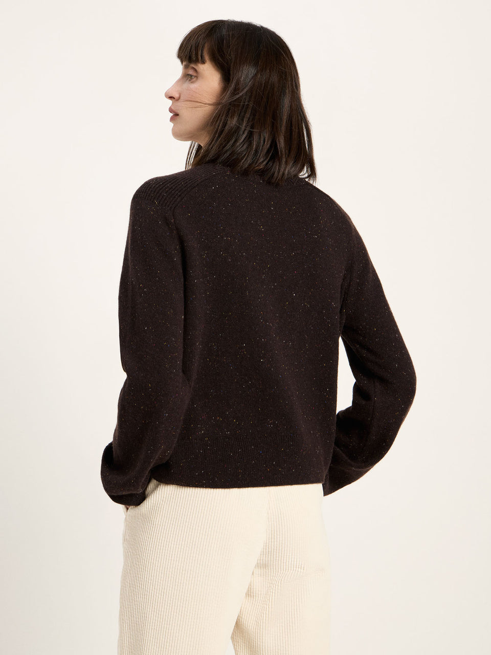 Cropped Pullover (GOTS) aus Bio-Schurwolle und Bio-Baumwolle - diverse Farben