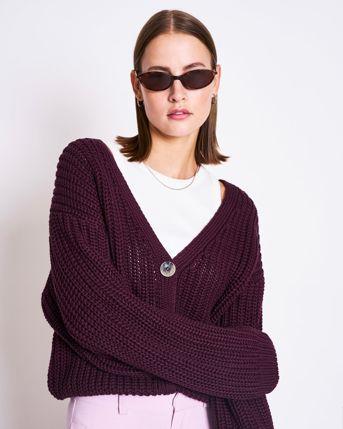 CHUNKY CARDIGAN LENA (GOTS) - verschiedene Farben