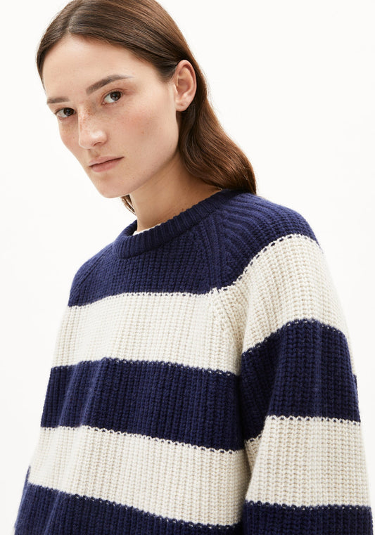 Pullover KAAGI STRIPES - tinted navy
