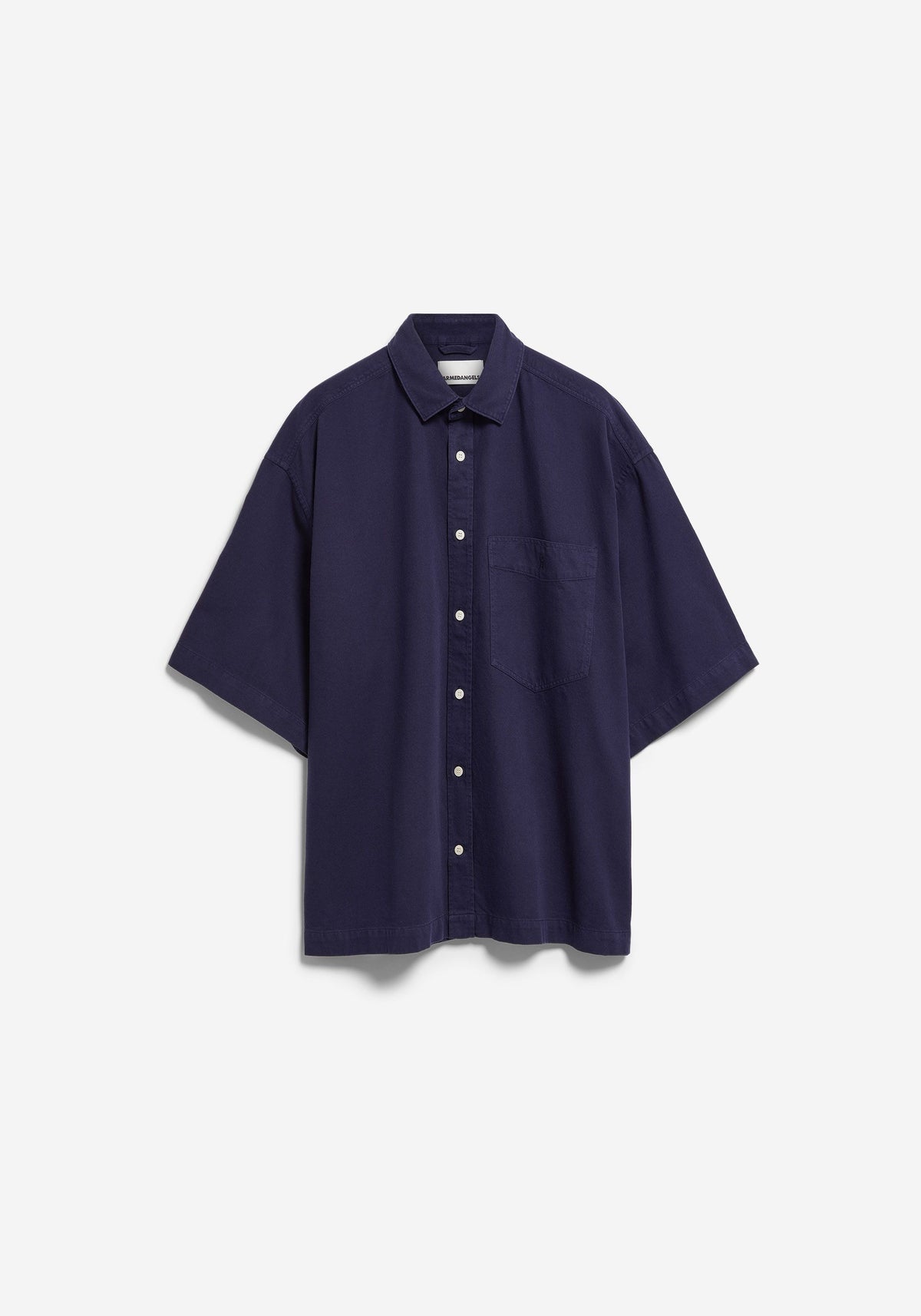 Shortsleeve Shirt COTTON LINO - tinted navy