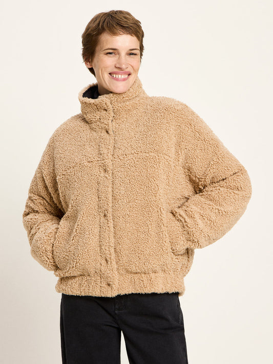 WENDE JACKE (GRS) mit Teddy aus recyceltem Polyamid