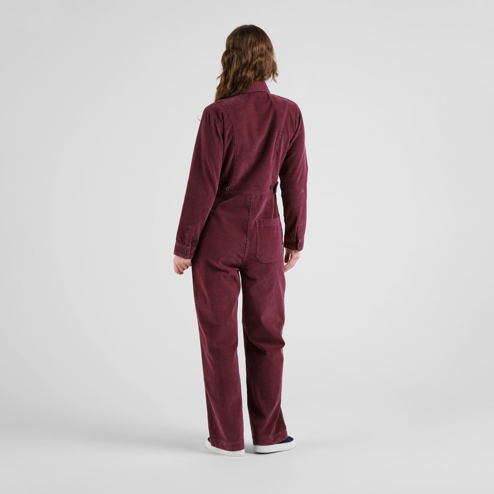 Overall Docksta Corduroy - Fig Red