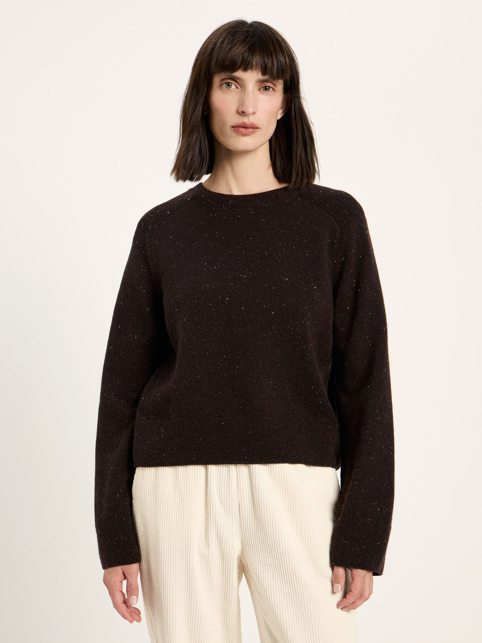 Cropped Pullover (GOTS) aus Bio-Schurwolle und Bio-Baumwolle - diverse Farben