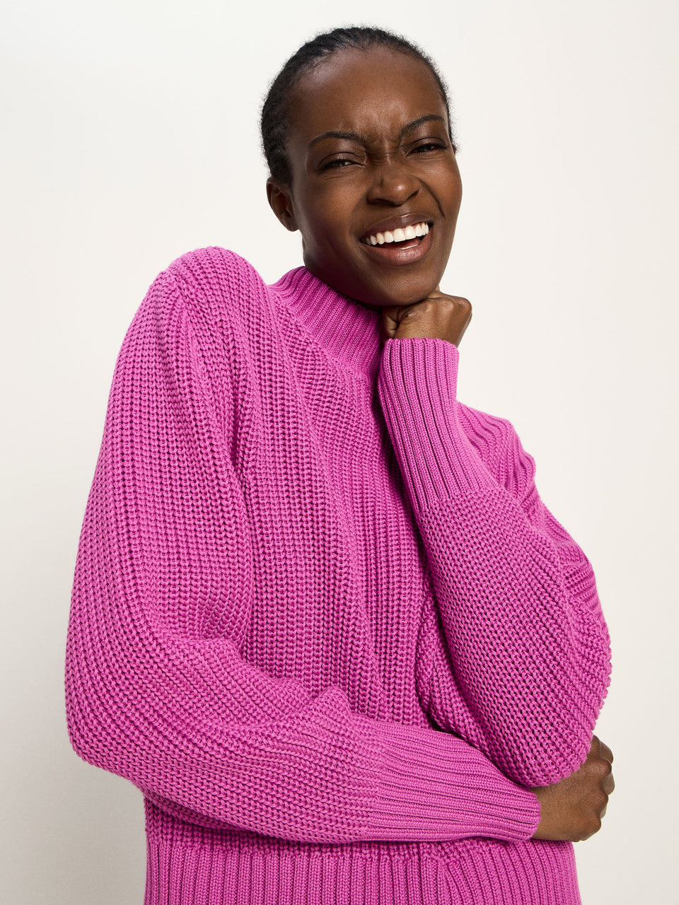 GROBSTRICKPULLOVER (GOTS) aus Bio-Baumwolle - diverse Farben