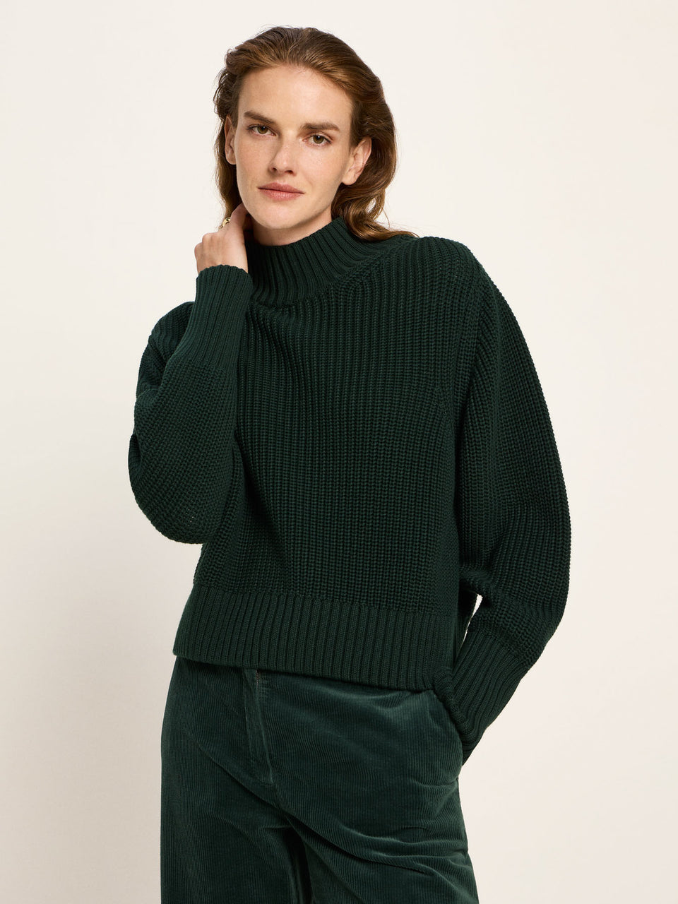 GROBSTRICKPULLOVER (GOTS) aus Bio-Baumwolle - diverse Farben