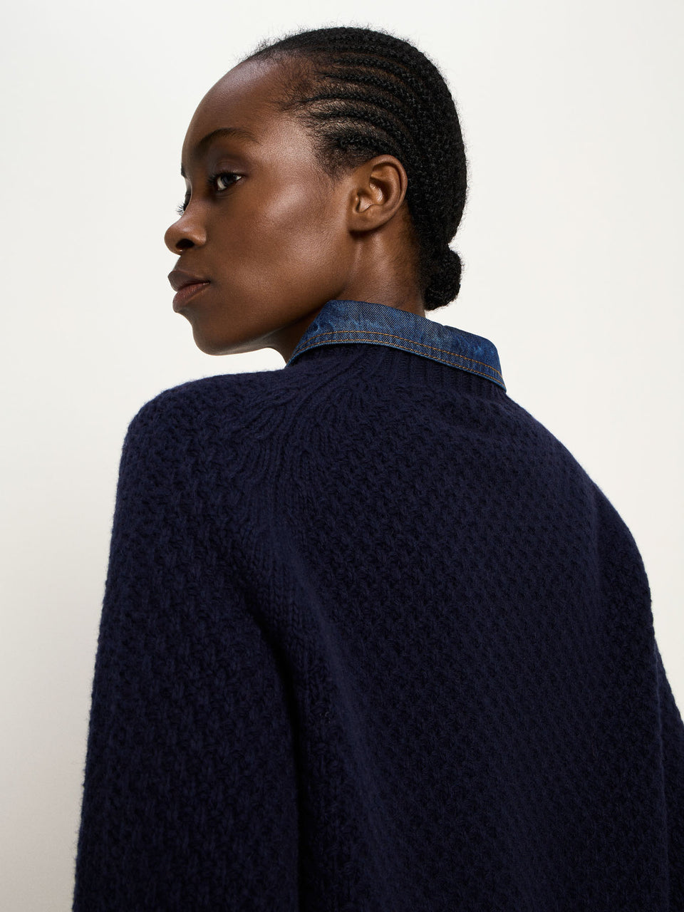 STRUKTURPULLOVER - aus Merinowolle und Kaschmir - diverse Farben