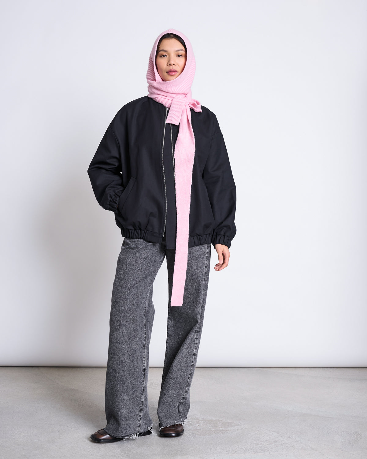 LAMBSWOOL HOODED SCARF NIRA- verschiedene Farben