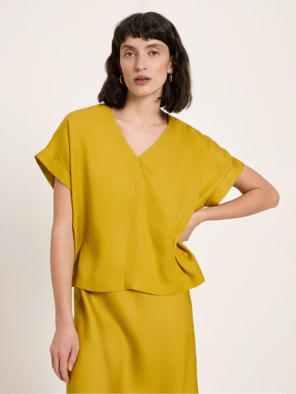 BLUSENSHIRT aus Tencel™ Lyocell - verschiedene Farben