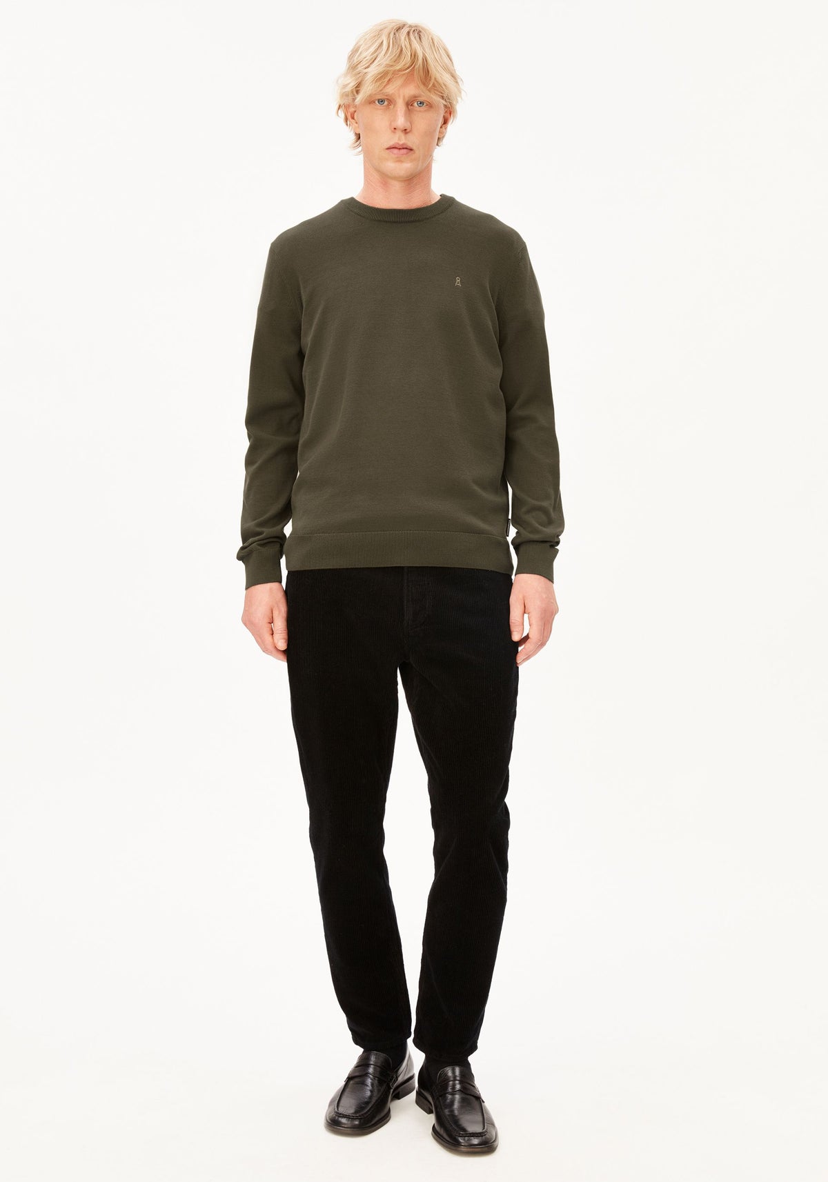 Strickpullover LOUKAA - dark earth