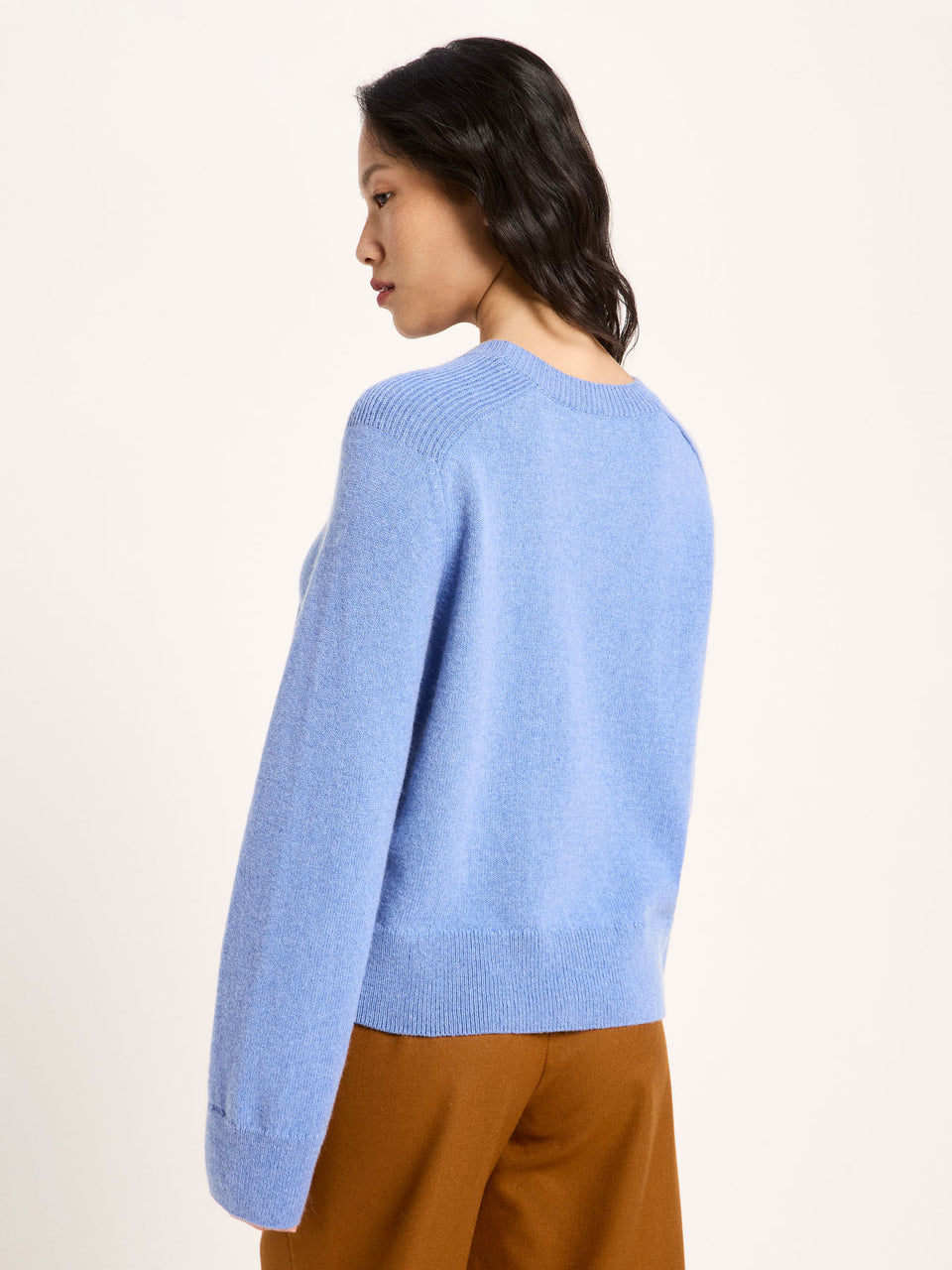 Cropped Pullover (GOTS) aus Bio-Schurwolle und Bio-Baumwolle - diverse Farben