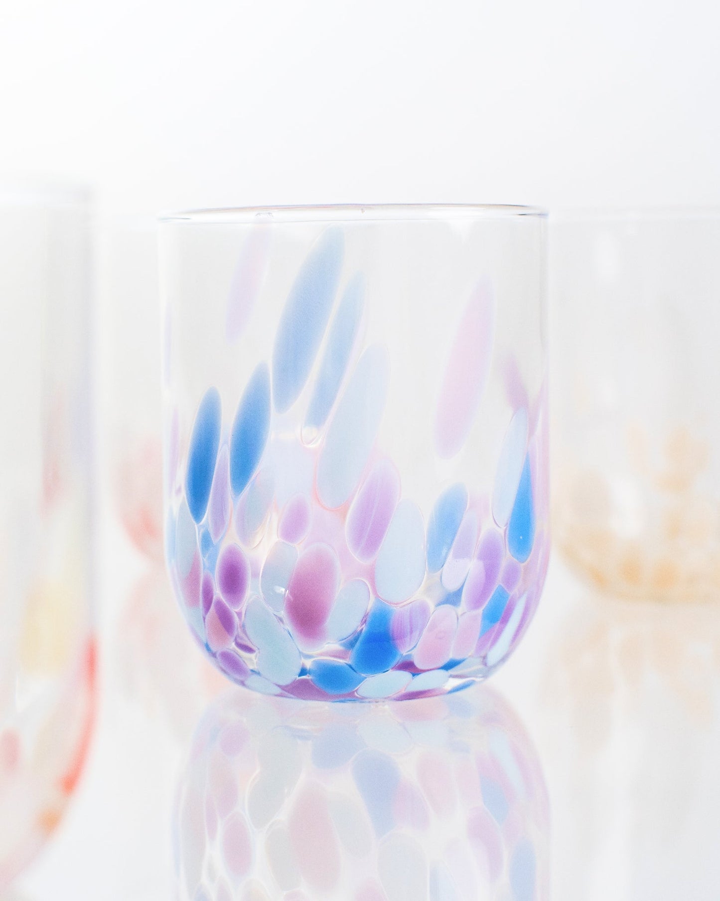 Glas Alegria drops groß - verschiedene Farben