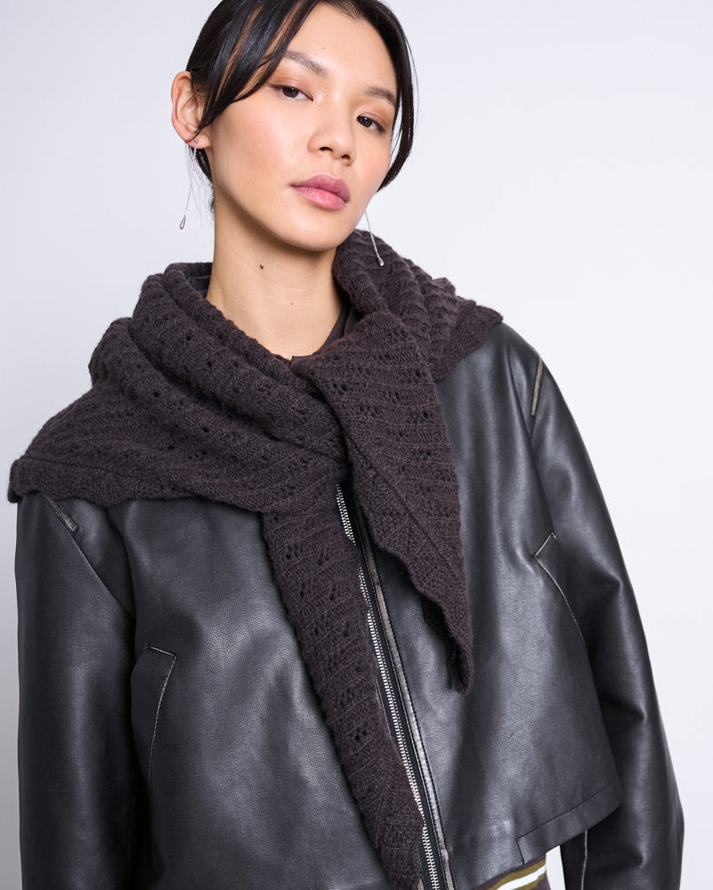 LAMBSWOOL TRIANGLE SCARF ELVA - verschiedene Farben