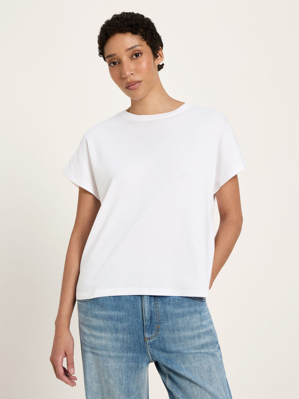 SHIRT (GOTS) mit überschrittener Schulter - verschiedene Farben
