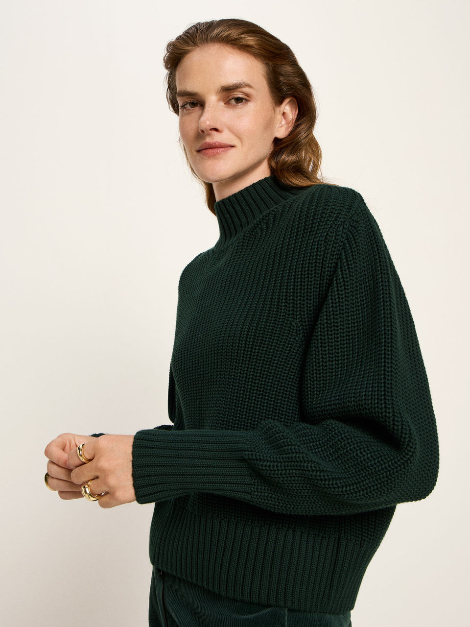 GROBSTRICKPULLOVER (GOTS) aus Bio-Baumwolle - diverse Farben