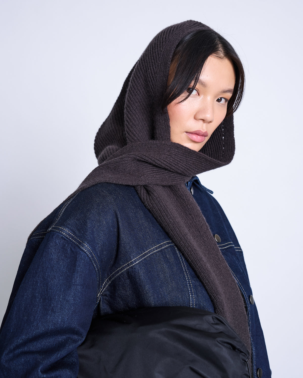LAMBSWOOL HOODED SCARF NIRA- verschiedene Farben
