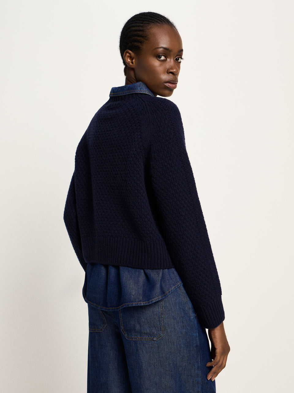 STRUKTURPULLOVER - aus Merinowolle und Kaschmir - diverse Farben