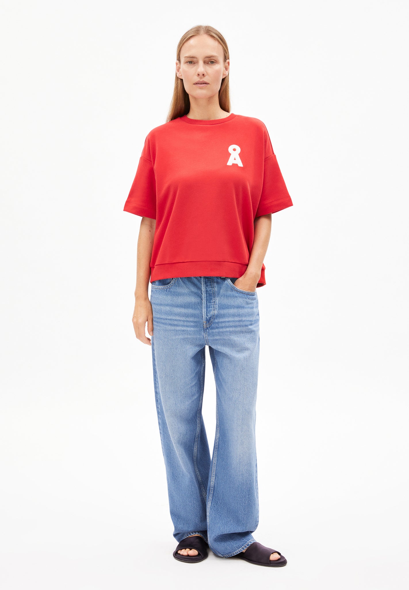 Sweatshirt BAMIKAA - coral blush