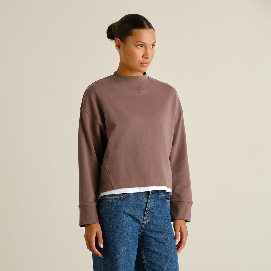 Sweatshirt Gia - Sparrow Brown